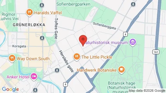 Apartments for rent i Oslo Grünerløkka - kort over placeringen
