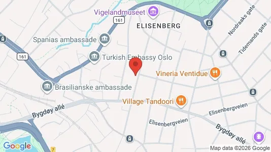 Apartments for rent i Oslo Frogner - kort over placeringen