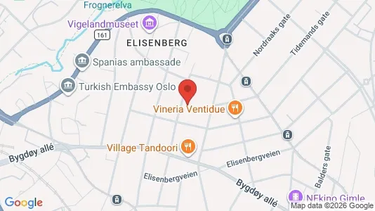 Apartments for rent i Oslo Frogner - kort over placeringen