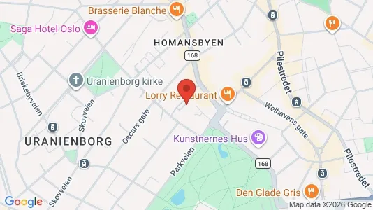 Apartments for rent i Oslo Frogner - kort over placeringen
