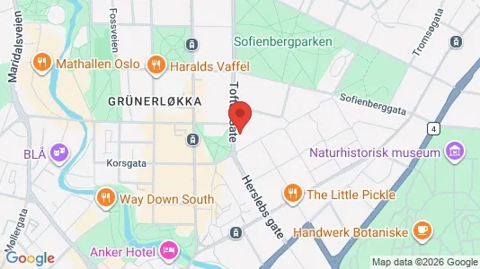 Apartments for rent i Oslo Grünerløkka - kort over placeringen