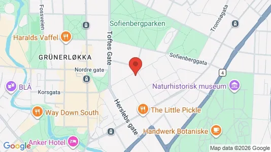 Apartments for rent i Oslo Grünerløkka - kort over placeringen
