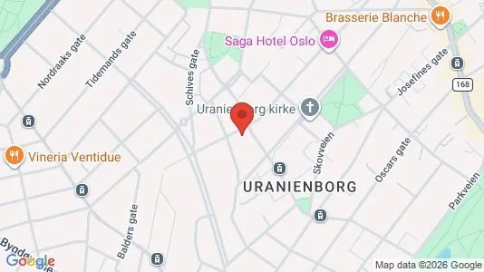 Apartments for rent i Oslo Frogner - kort over placeringen