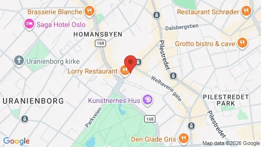 Rooms for rent i Oslo Frogner - kort over placeringen