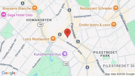 Apartments for rent i Oslo Frogner - kort over placeringen