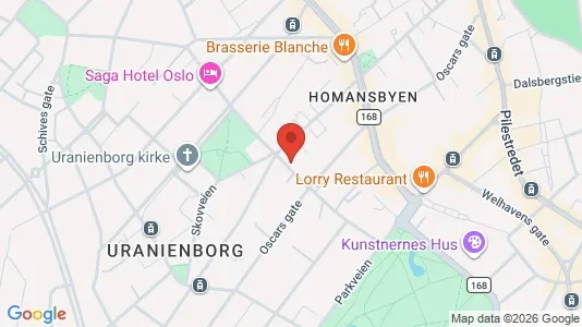 Apartments for rent i Oslo Frogner - kort over placeringen
