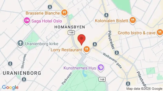 Apartments for rent i Oslo Frogner - kort over placeringen