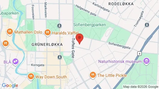 Apartments for rent i Oslo Grünerløkka - kort over placeringen
