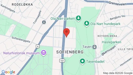 Apartments for rent i Oslo Grünerløkka - kort over placeringen