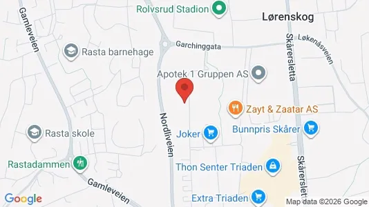 Apartments for rent i Lørenskog - kort over placeringen