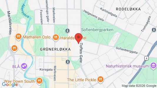 Apartments for rent i Oslo Grünerløkka - kort over placeringen