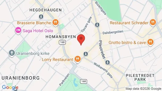 Apartments for rent i Oslo Frogner - kort over placeringen