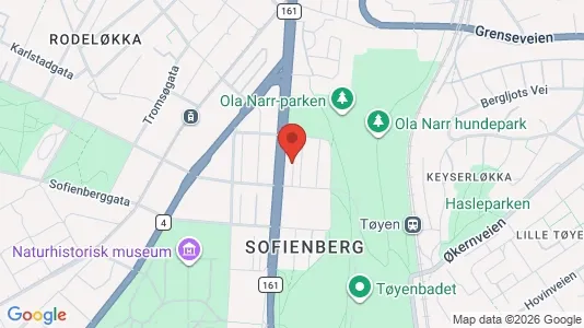 Apartments for rent i Oslo Grünerløkka - kort over placeringen