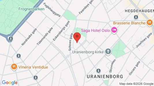 Apartments for rent i Oslo Frogner - kort over placeringen