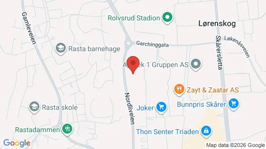Apartments for rent i Lørenskog - kort over placeringen