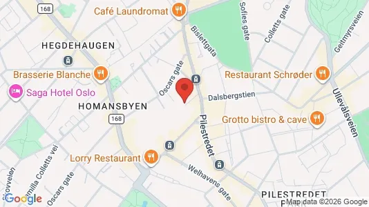 Apartments for rent i Oslo Frogner - kort over placeringen