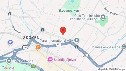 Apartments for rent i Oslo Ullern - kort over placeringen