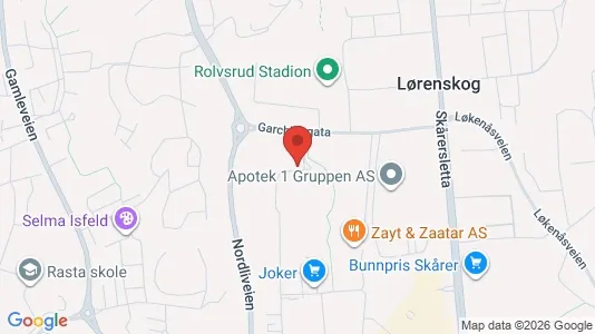 Apartments for rent i Lørenskog - kort over placeringen
