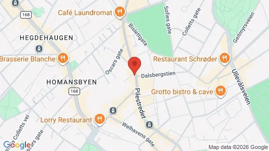 Apartments for rent i Oslo Frogner - kort over placeringen