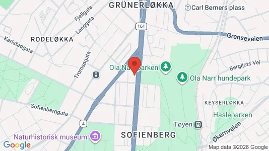 Rooms for rent i Oslo Grünerløkka - kort over placeringen