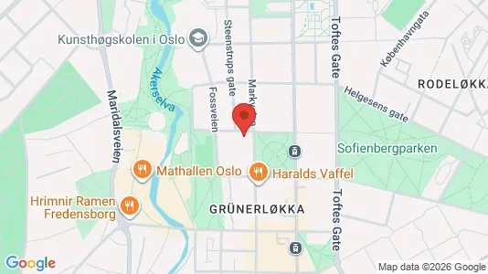 Apartments for rent i Oslo Grünerløkka - kort over placeringen