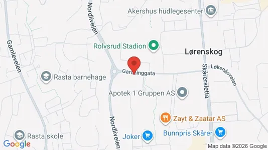 Apartments for rent i Lørenskog - kort over placeringen