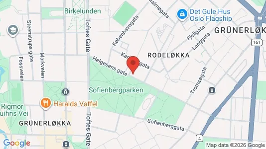 Apartments for rent i Oslo Grünerløkka - kort over placeringen
