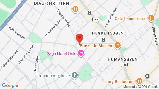 Apartments for rent i Oslo Frogner - kort over placeringen