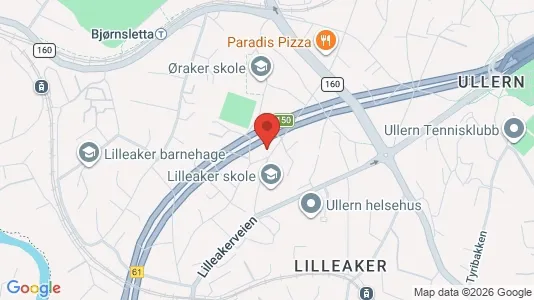 Apartments for rent i Oslo Ullern - kort over placeringen
