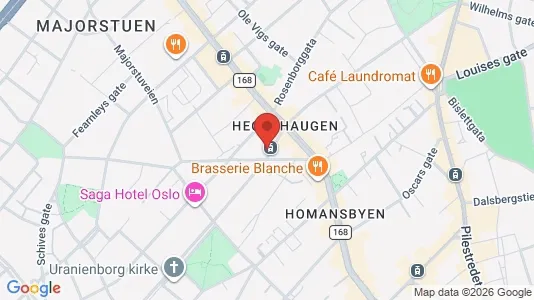 Apartments for rent i Oslo Frogner - kort over placeringen
