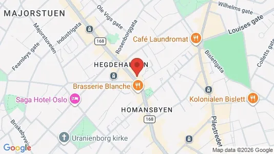 Rooms for rent i Oslo Frogner - kort over placeringen