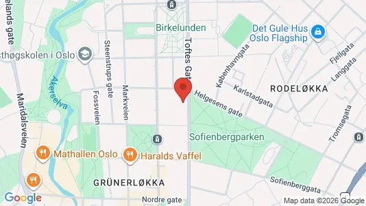 Apartments for rent i Oslo Grünerløkka - kort over placeringen
