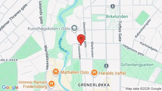 Apartments for rent i Oslo Grünerløkka - kort over placeringen