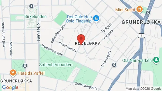 Apartments for rent i Oslo Grünerløkka - kort over placeringen