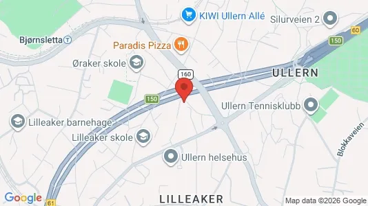 Apartments for rent i Oslo Ullern - kort over placeringen