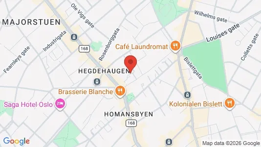 Apartments for rent i Oslo Frogner - kort over placeringen