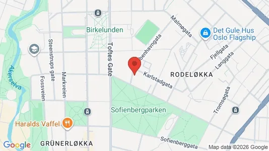 Apartments for rent i Oslo Grünerløkka - kort over placeringen