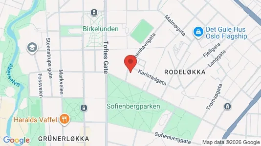 Apartments for rent i Oslo Grünerløkka - kort over placeringen