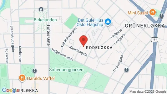 Apartments for rent i Oslo Grünerløkka - kort over placeringen