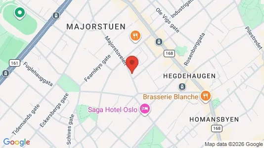 Apartments for rent i Oslo Frogner - kort over placeringen
