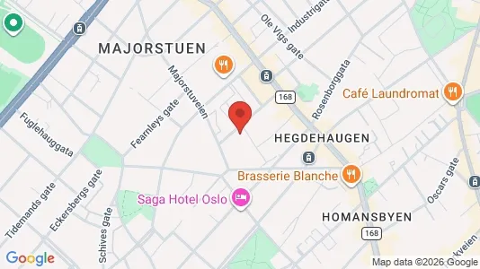 Apartments for rent i Oslo Frogner - kort over placeringen