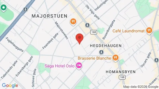 Apartments for rent i Oslo Frogner - kort over placeringen