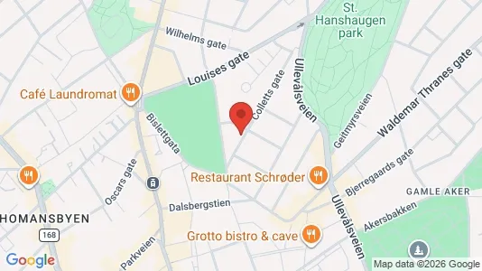 Rooms for rent i Oslo St. Hanshaugen - kort over placeringen