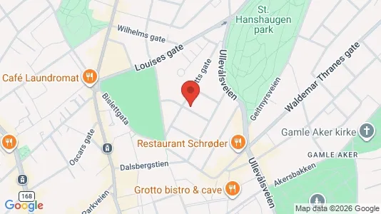 Rooms for rent i Oslo St. Hanshaugen - kort over placeringen