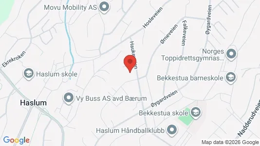 Rooms for rent i Bærum - kort over placeringen