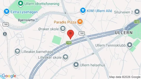 Apartments for rent i Oslo Ullern - kort over placeringen