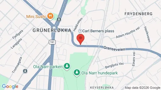 Apartments for rent i Oslo Grünerløkka - kort over placeringen