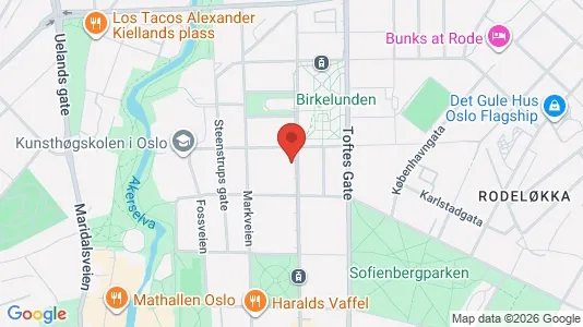 Apartments for rent i Oslo Sagene - kort over placeringen