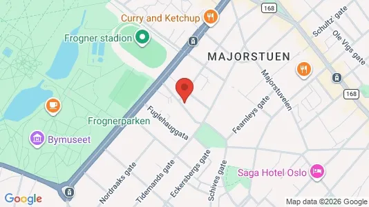 Apartments for rent i Oslo Frogner - kort over placeringen