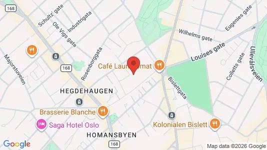 Apartments for rent i Oslo Frogner - kort over placeringen